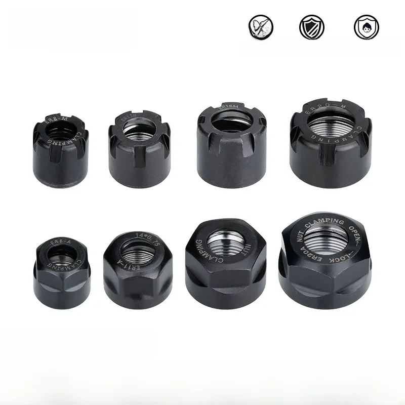 XCAN 1pc ER8/ER11/ER16/ER20 /ER25/ER32/ER40 A/M/UM Typ ER Spannzange Mutter Für CNC Drehmaschine
