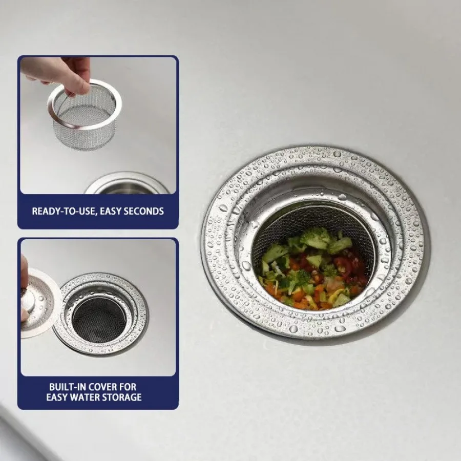 Anti-clogging and insect-proof hair filter for bathroom sink sewer drain - Detail 1