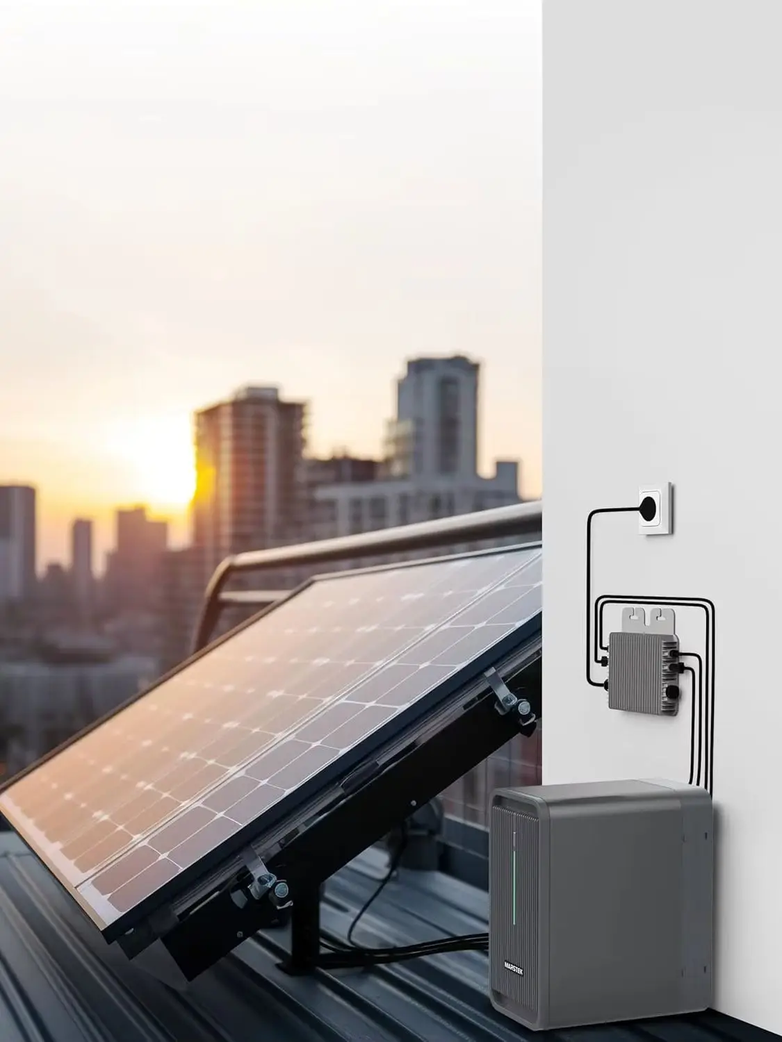 Marstek Solarspeicher B2500D 2025 Updated, 2240Wh für Balkonkraftwerk Plug & Play Speicher für PV Anlage, 2,24kW Stromspeicher Solarbank für Haus Balkon, Erweiterbar, IP65, LiFePO4 Batterie