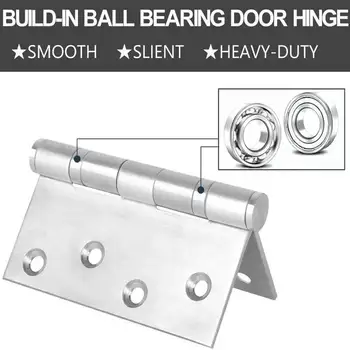 2個裝 4吋x4吋不鏽鋼滾珠軸承門鉸鏈 – 重型銀色合頁,附方角和螺絲 8 最佳銷售 重型鉸鏈 - №6