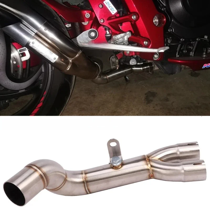 Slip Für Honda CB1000R 2008-2018 Motorrad Motocross Auspuff Escape Moto Modifizierte Mittlere Link Rohr Verbinden Original Schalldämpfer
