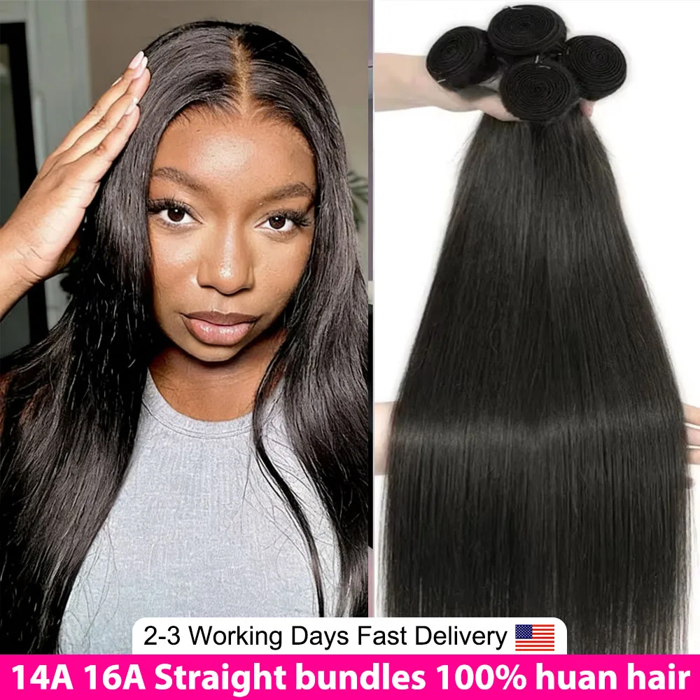 

Luna 12A Straight Human Hair Bundles 100% Raw Human Hair Bundles 30 40Inch Unprocessed Virgin Human Hair Extension Top Quality