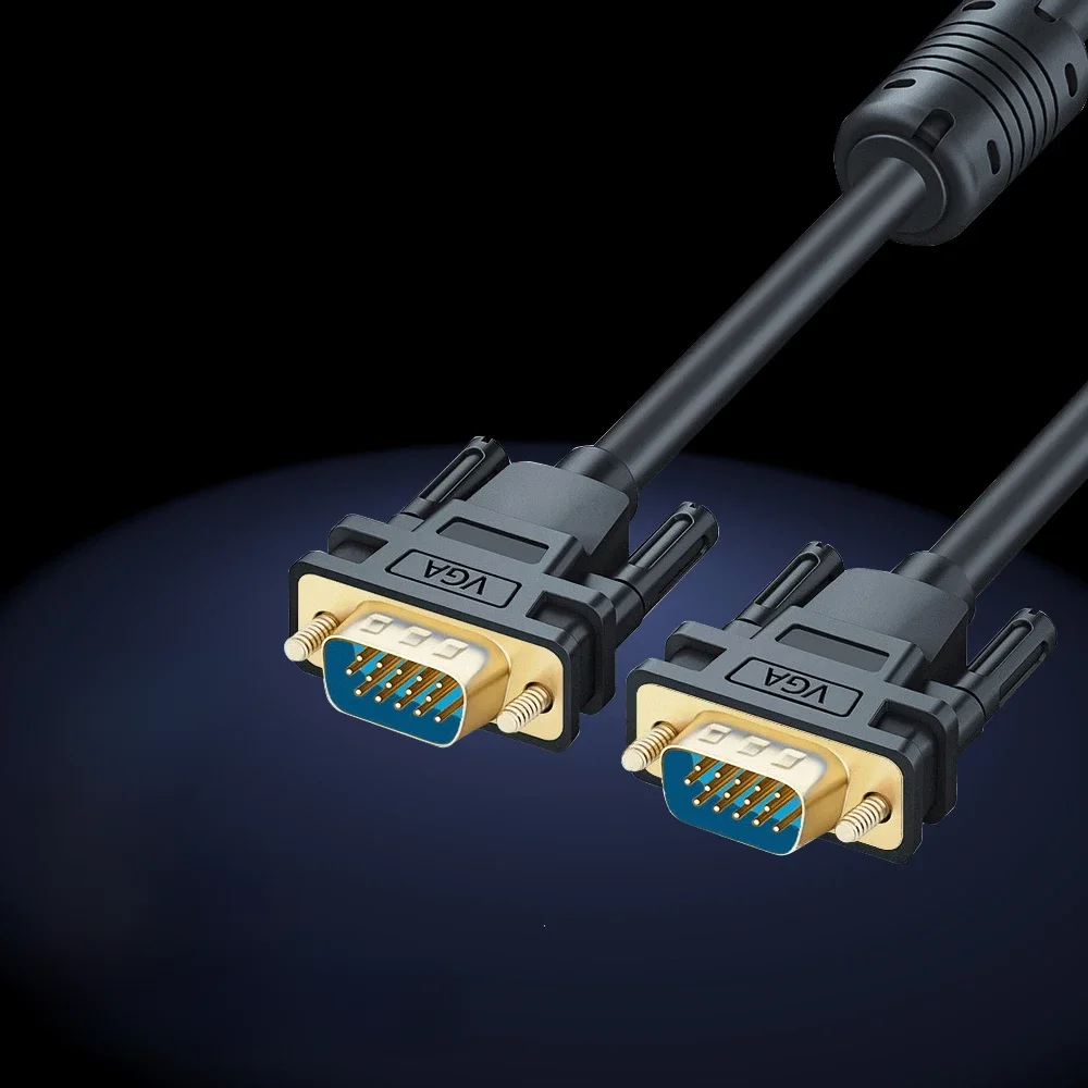 Kabel wideo VGA 3+6 Jakość obrazu HD 1080P Nadaje się do komputerów Laptopów Monitorów TV Projektory Kabel 0,5 m 1 m 1,5 m 2 m 3 m 5 m — zdjęcie produktu 6