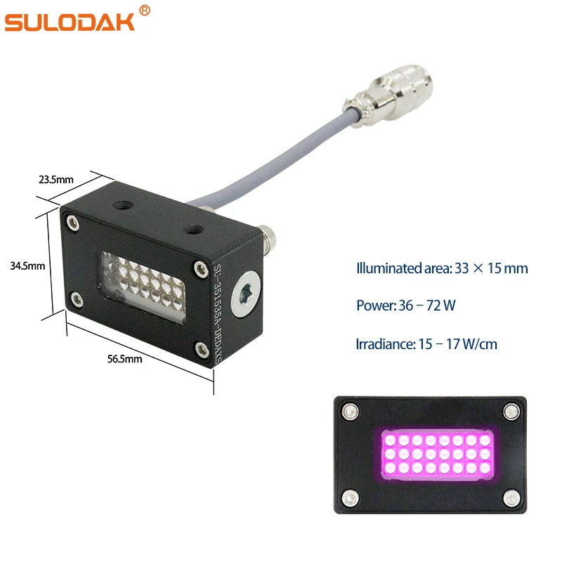 SU-351535A 36-72w LED UV Lamp water Cooled  UV LED Curing Lamp 395nm UV Ink Drying Light UV Flatbed Inkjet Printer for cen4 G5G6