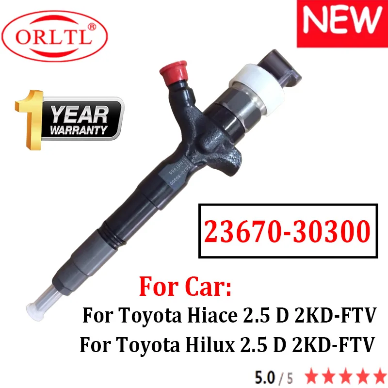 

Original 23670-30300 New Diesel Genuine Fuel Injector 2367030300 for Toyota Hiace / Hilux 2.5 D 2KD-FTV 23670 30300