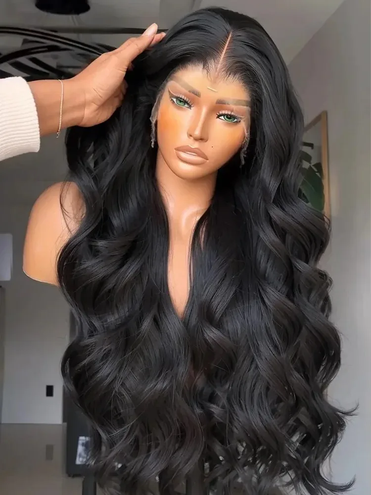 

YKB 250% 13x6 Body Wave Lace Frontal Human Hair Wigs HD 5x5 Glueless Wig Peruvian 13x4 Lace Front Wigs Remy Water Wave For Women