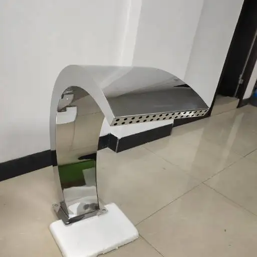 Swimming pool equipment spa arc groove water jet massager stainless steel 304 fountain waterfall water curtain H350xD105mm
