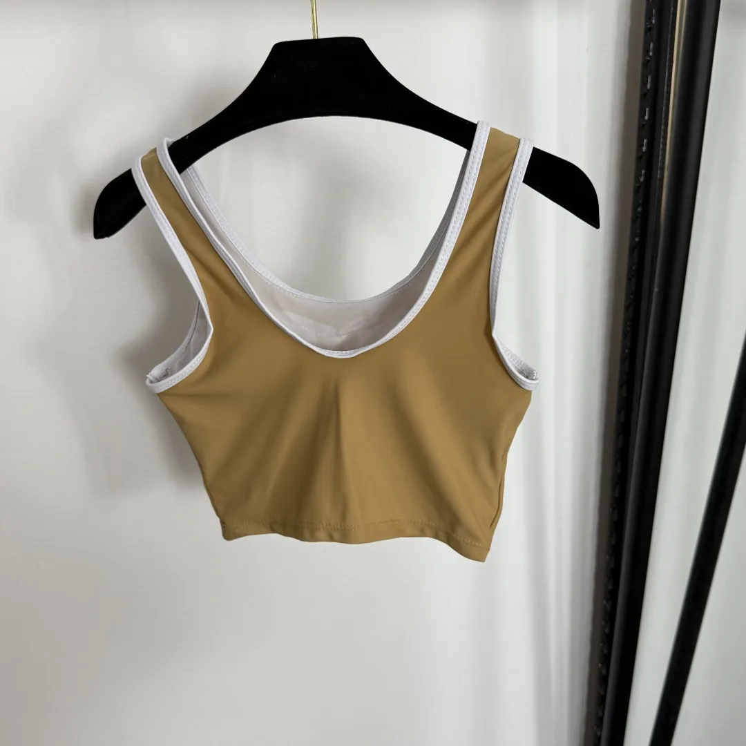 

2025 New Vest Shorts Set Sporty Solid Fashionable Versatile Slimming Figure-hugging Spring Summer