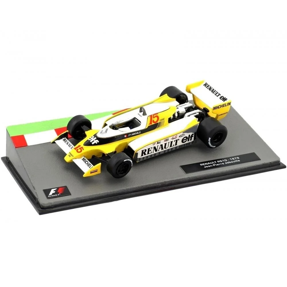 Salvat-Voiture monoplace Grand Masters, course automobile internationale, sur circuit, pilote français, chaise à l'échelle 1:43, aspiration d'atterrissage moulée sous pression, vitrine et base d'identification, 1979