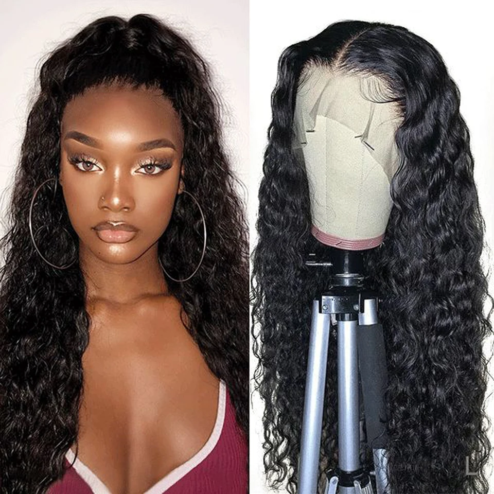 

13x6 Hd Water Wave Wigs Lace Human Hair Wigs For Women 13x4 30 40 Inch Deep Wave Frontal Wig Lace Front Brazilian Wig On Sale