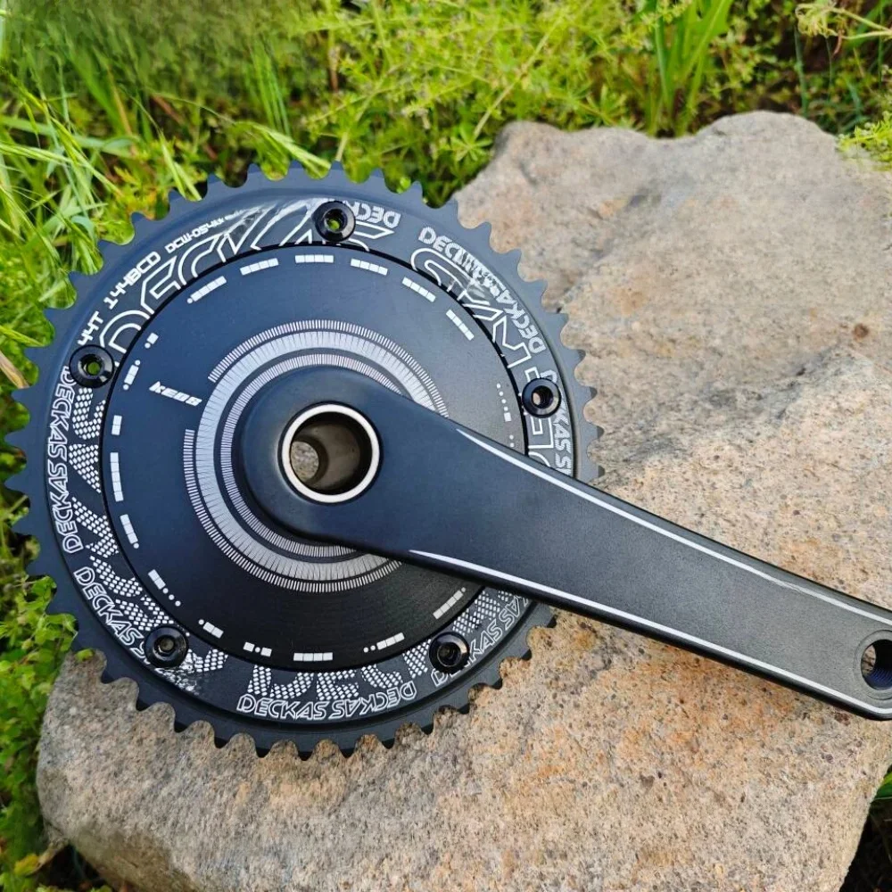 AliExpress NONE KEOS Hollowtech Track Racing Crankset - Fixie Bike  Crank Set with Chainring, BCD144, 46T-56T Single Speed Dead Fly  Fully