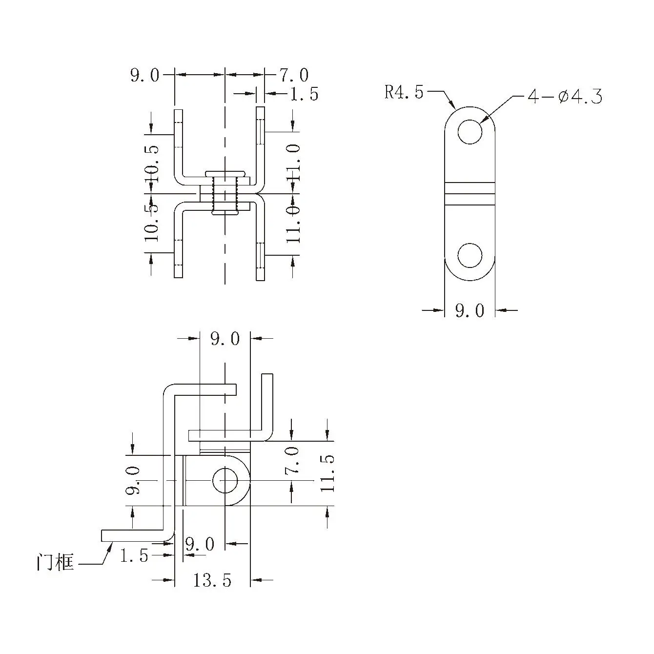 4pcs CL256 Manufacturer Direct Sales Stainless Steel Hinge Lock Hinge Lock Distribution Box Control Cabinet Industrial Machinery