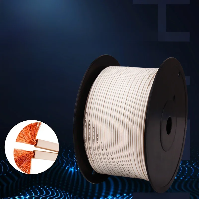 YYTCG câble de ligne Audio Hi-Fi fil de haut-parleur en cuivre sans oxygène bricolage câble de haut-parleur pour amplificateur Home cinéma KTV système DJ