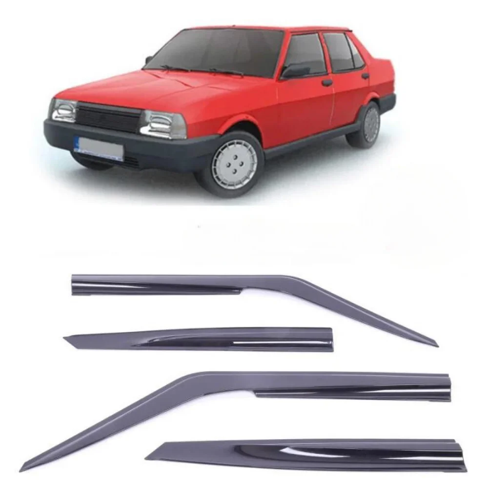 Car window accessories sport style window deflector rain cover visor awnings for Fiat 131 TOFAS 1987-2002 Exterior Accessory