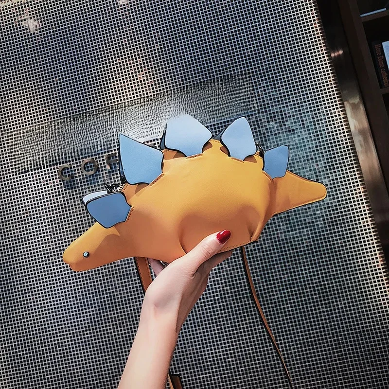 Torebka na ramię dinozaura, PU stegozaur torba CrossBody dla kobiet — zdjęcie 2