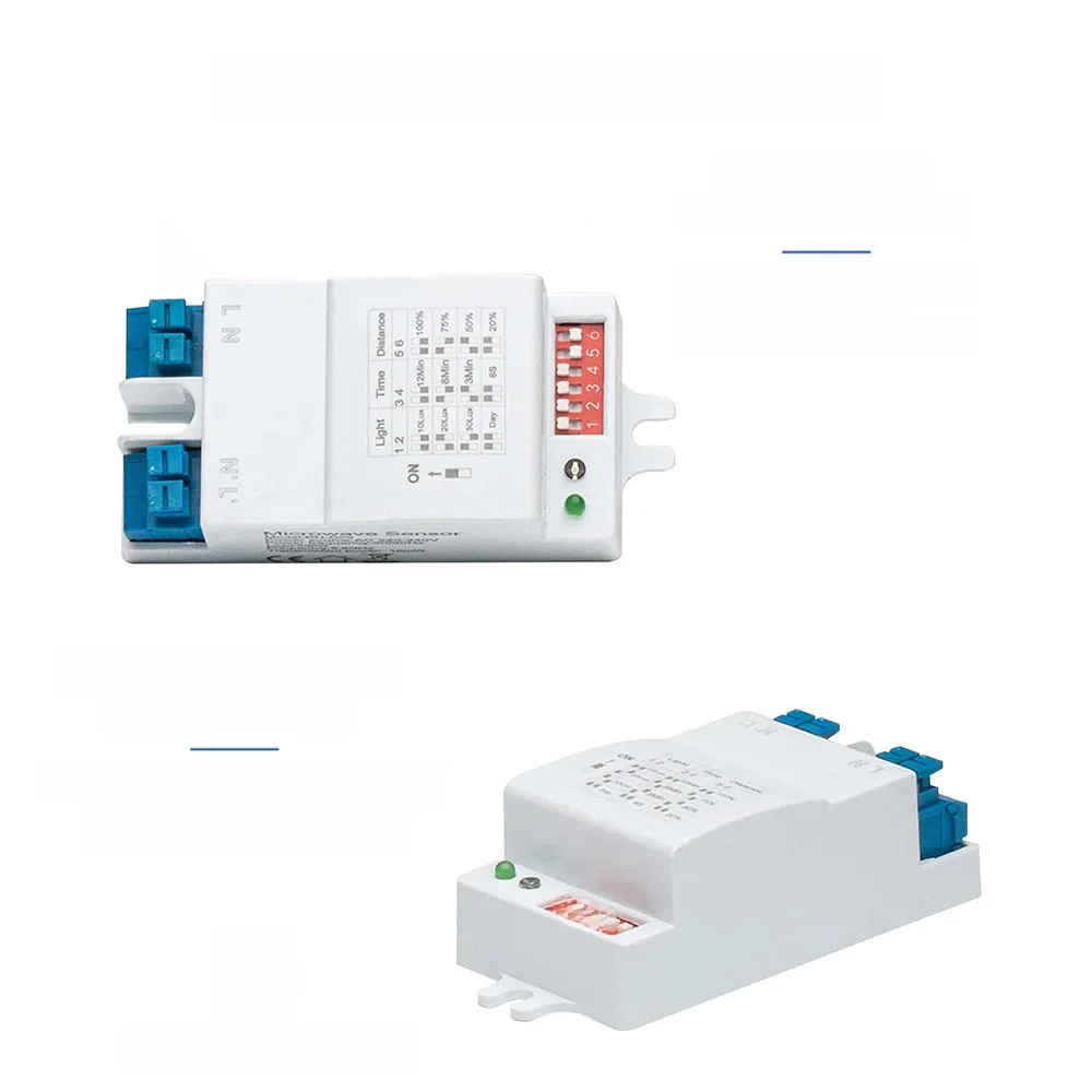 Diymore-Microwave Radar Sensor Switch, Módulo Sensor Radar, Detector de Movimento, DIP, AC220-240V,