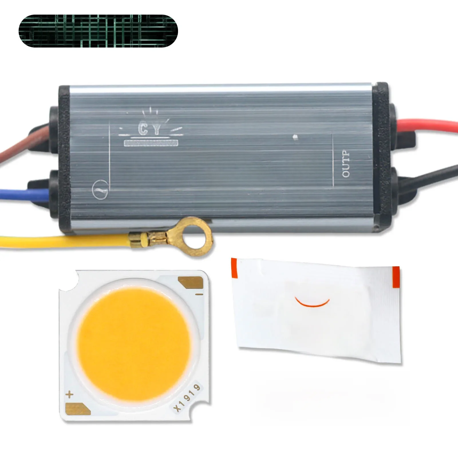 Zestaw wysokiej jasności 10W 20W 30W 50W DC30-33V LED COB Bridgelux Chip Matrix i wodoodporny sterownik LED do żarówek LED DIY — zdjęcie 2