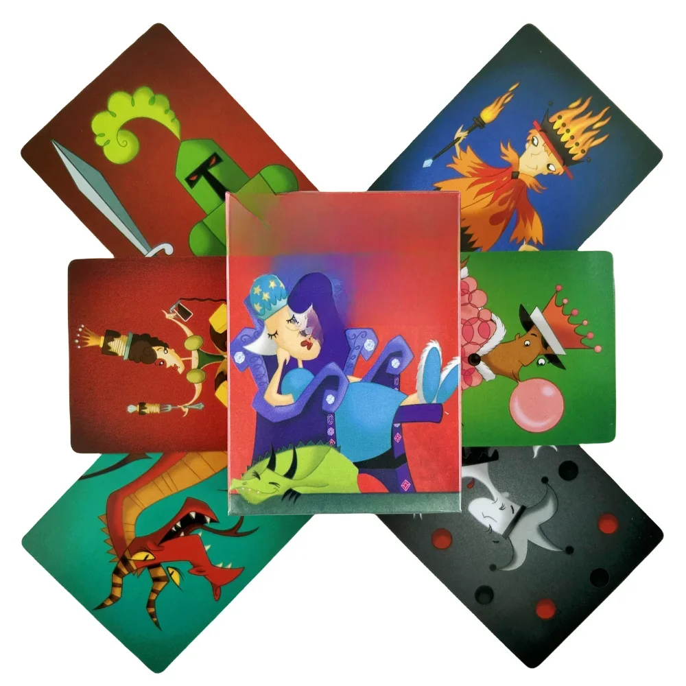 Jeu de société Full English Sleeping Queens, carte de jeu familiale, cadeau de réveil, jeu de stratégie Queen, carte de jeu amusante pour enfants