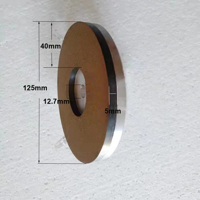 Diamond Grinding Wheel 125*40*5*12.7 Inner Hole Grinding Tungsten Steel Alloy Tool Rough Grinding Semi-fine Polishing Disc