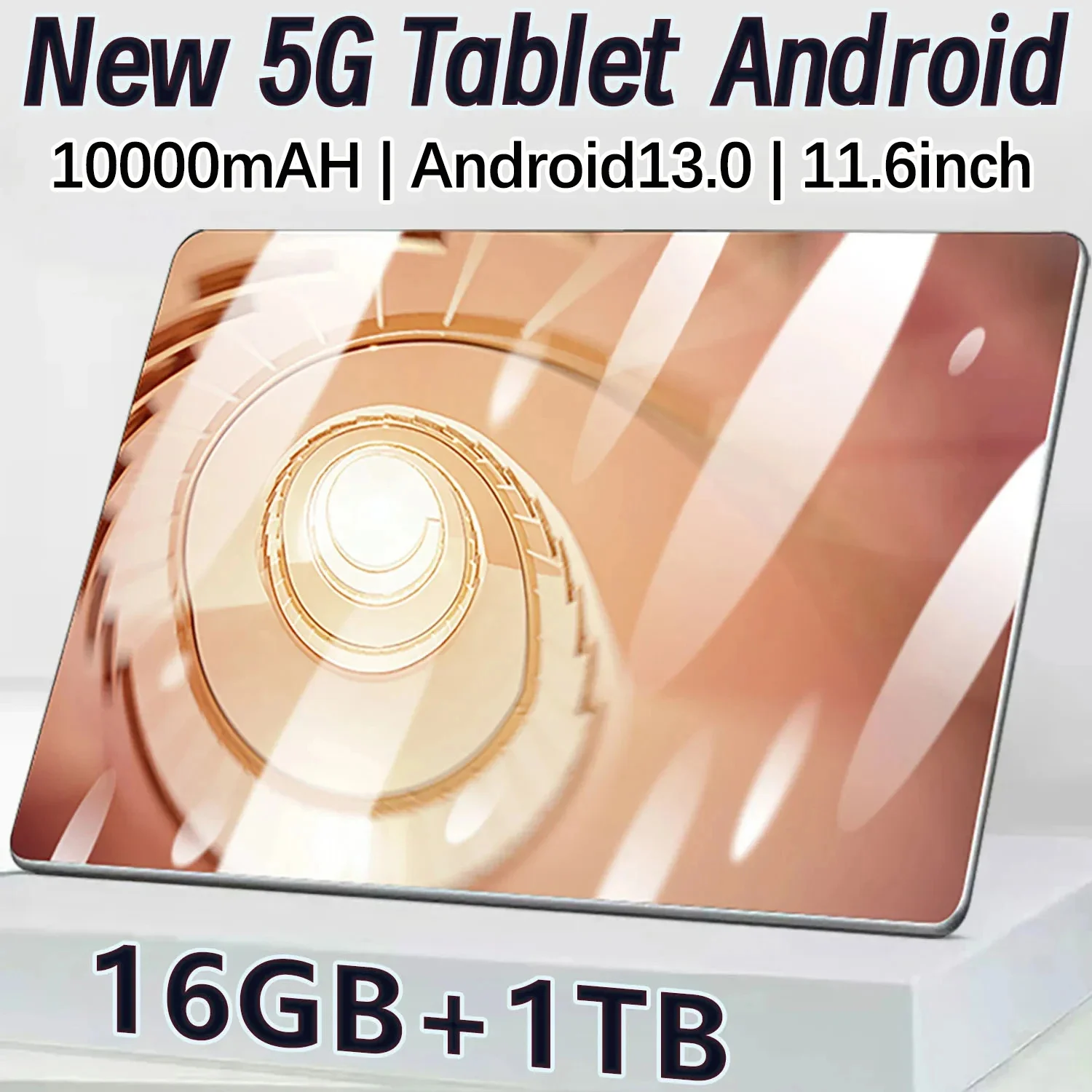 2024 5G Tablet Android 13.0 Brand New 16GB RAM 1TB ROM Tablet 16MP 32MP 10000mAh 10Core WIFI Bluetooth Network Tablette