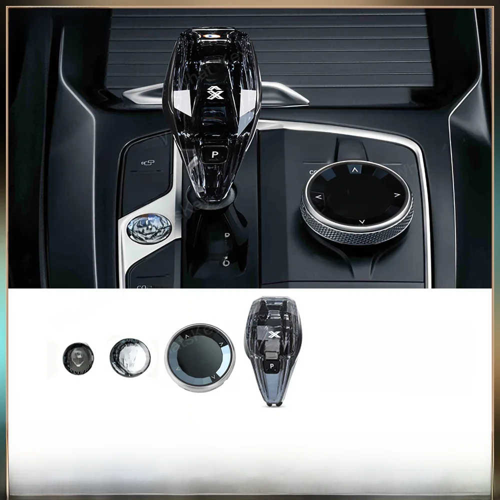 4-delige set Crystal Pookknop Hendel Voor BMW G20 G21 iX3 G08 X3 G01 X6 G06 X7 G07 X5 G05 Automatische Crystal Gear Handvat - afbeelding 2