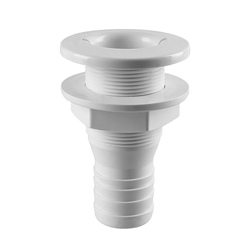 Boats Fitting Drain Scupper Thru Hull Hose Fitting Multy Size 1/4 1/2  3/4 5/8 1 Inch Plastic Bilge Pump Aerator Hose Fitting