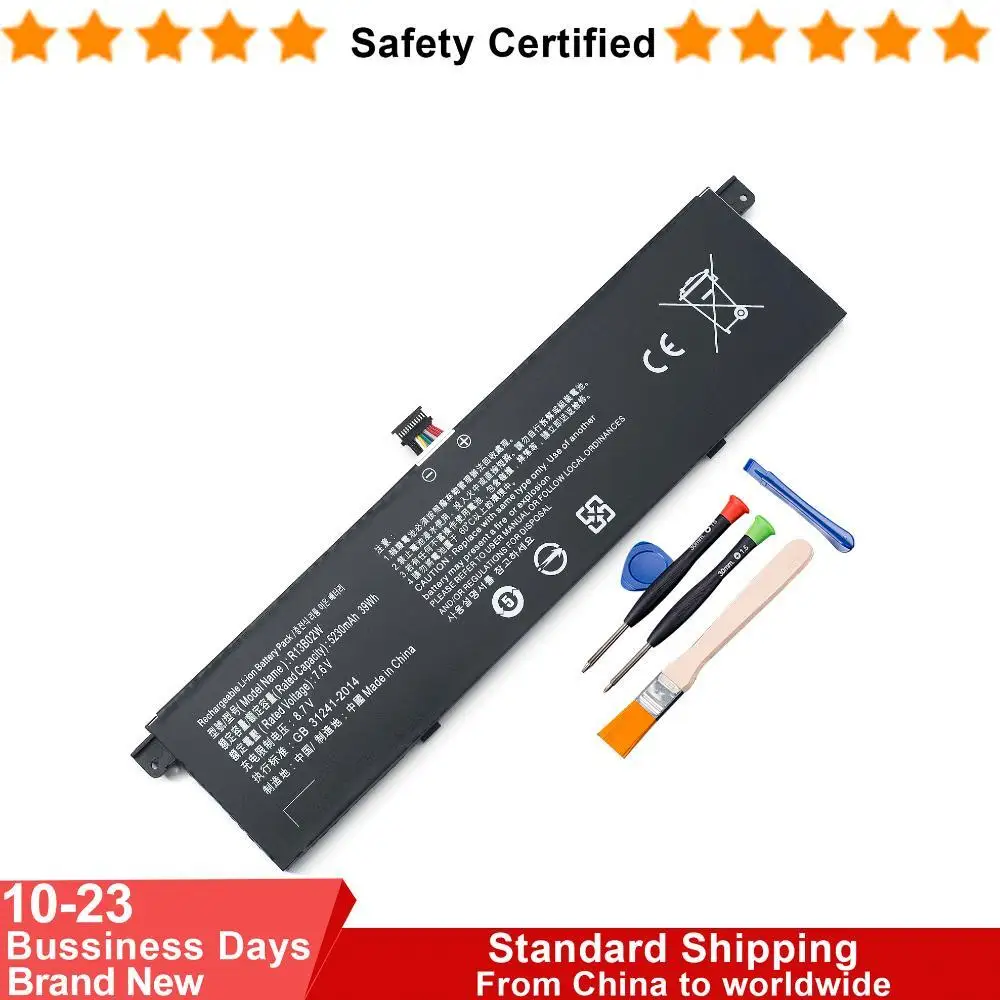 

NEW OEM 39WH 5230mAh R13B01W R13B02W Battery For Xiaomi Mi Air 13.3 inch Series Laptop Batteries Ship in 24 Hours