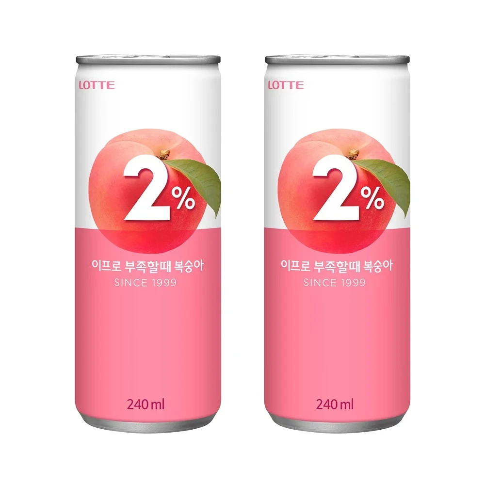 2% Peach nectar drink 240ml x 12 cans when you lack this Pro