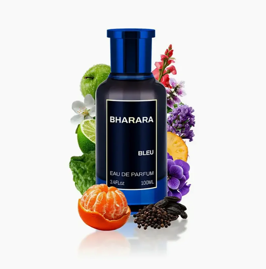 

Парфюмерная вода Bharara Bleu Pour Homme для мужчин, 3,4 унции/100 мл, подходит для свиданий, вечеринок и бизнеса — идеальный праздничный подарок