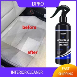 Dpro Car Interior Cleaning Neutral pH Leather Upholstery Plastic Polish Liquid Leather Repair Dry Foam Cleaner Spray Foaming