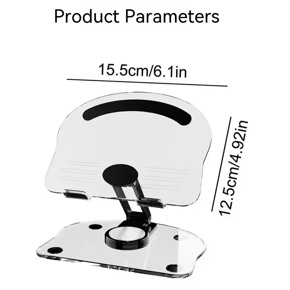 360° Rotation Acrylic Tablet Stand Adjustable Phone Bracket Folding Anti-slip Holder For iPad Pro Air Mini For 4.7-13inch Stand image 6