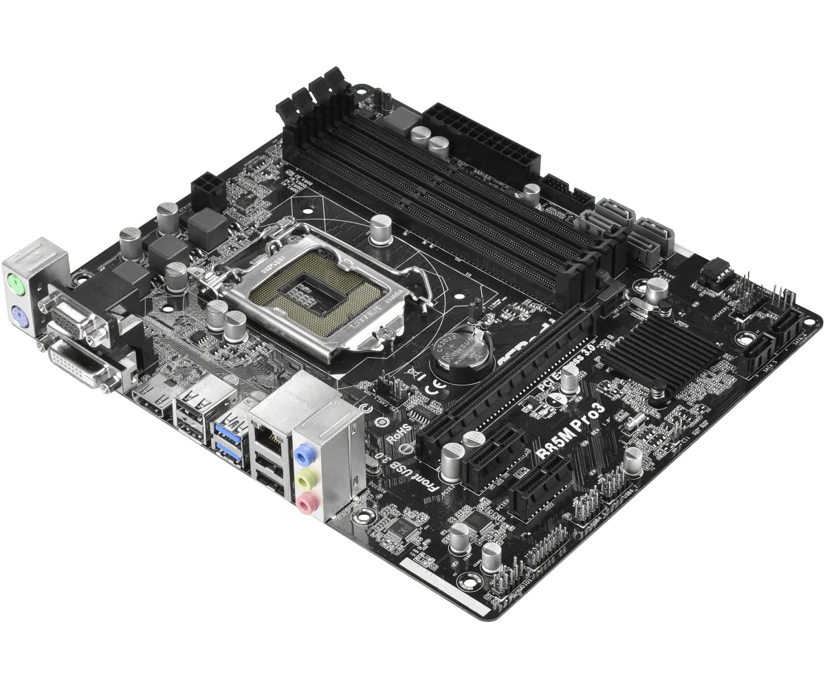 Imagem -04 - Asrock-placa-mãe B85m Pro3 Lga 1150 Intel B85 Suporte I74790 I7-4770t I5-4570 Cpu Ddr3 32gb Micro-atx