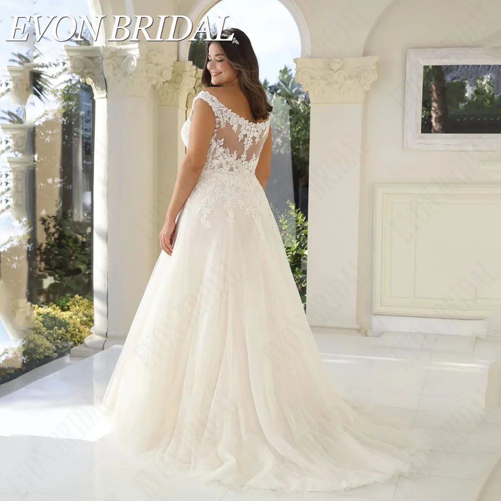 EVON BRIDAL 보헤미안 플러스 사이즈 여성 웨딩 모자 소매 단추 V 넥 신부 드레스 Applique A-Line vestidos novias bodaEVON BRIDAL 여성용 보호 플러스 사이즈 웨딩 드레스, 모자 소매 단추, V 넥 신부 가운, 아플리케 A 라인 베스티도, 노비아 바디