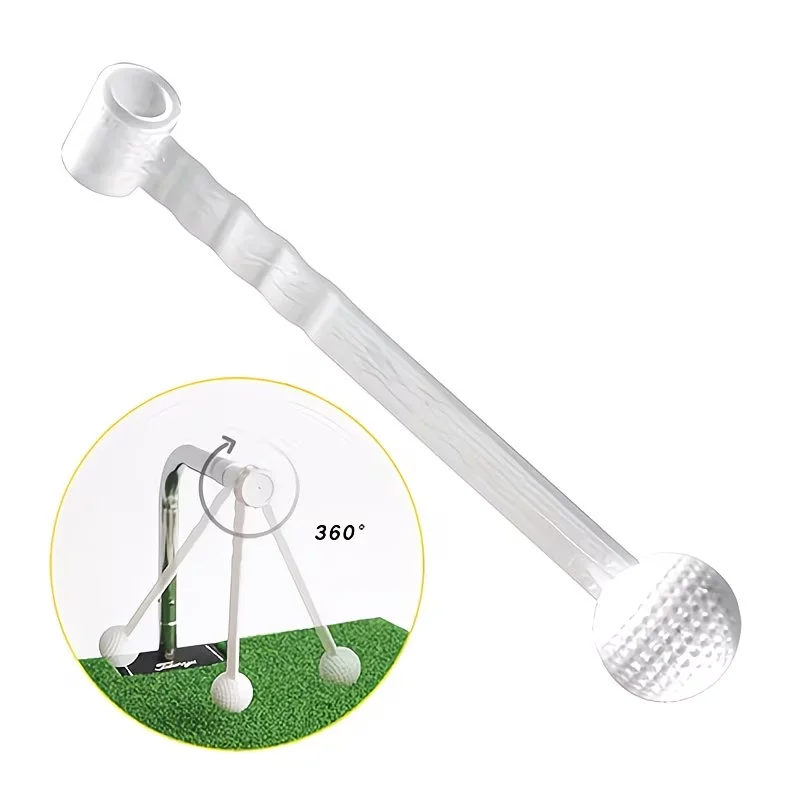 Golf Swing Trainer 360° Rotating Rod Rope Ball Connecting Rod Ball Beginner Training Auxiliary Additions
