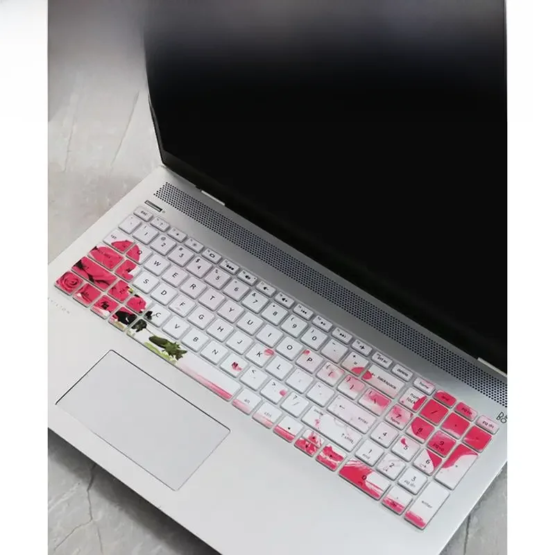 15.6 cali silikonowa folia ochronna na klawiaturę laptopa do notebooka do pawilonu HP 250 G8 G7 G6 250 G7 255 G7 G6 256 G6 258 G7 — zdjęcie 2