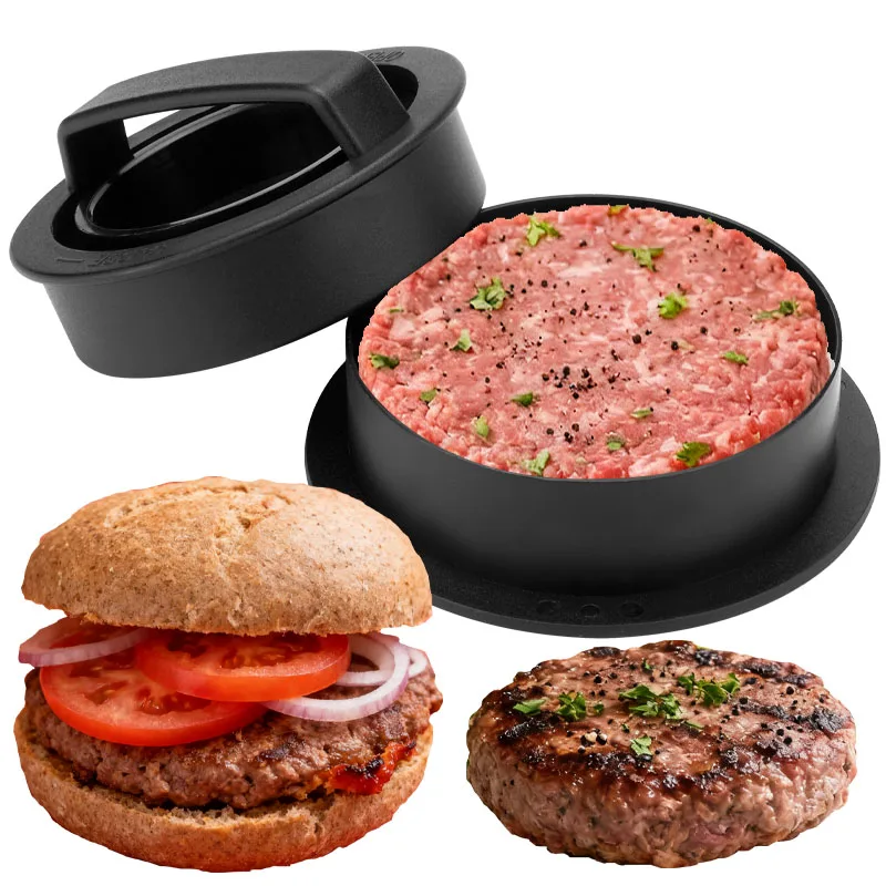 Round Hamburger Burger Press Beef Grill Food-Grade Hamburger Helper Meat Press Cutlets Patty Maker Mold Kitchen Gadgets