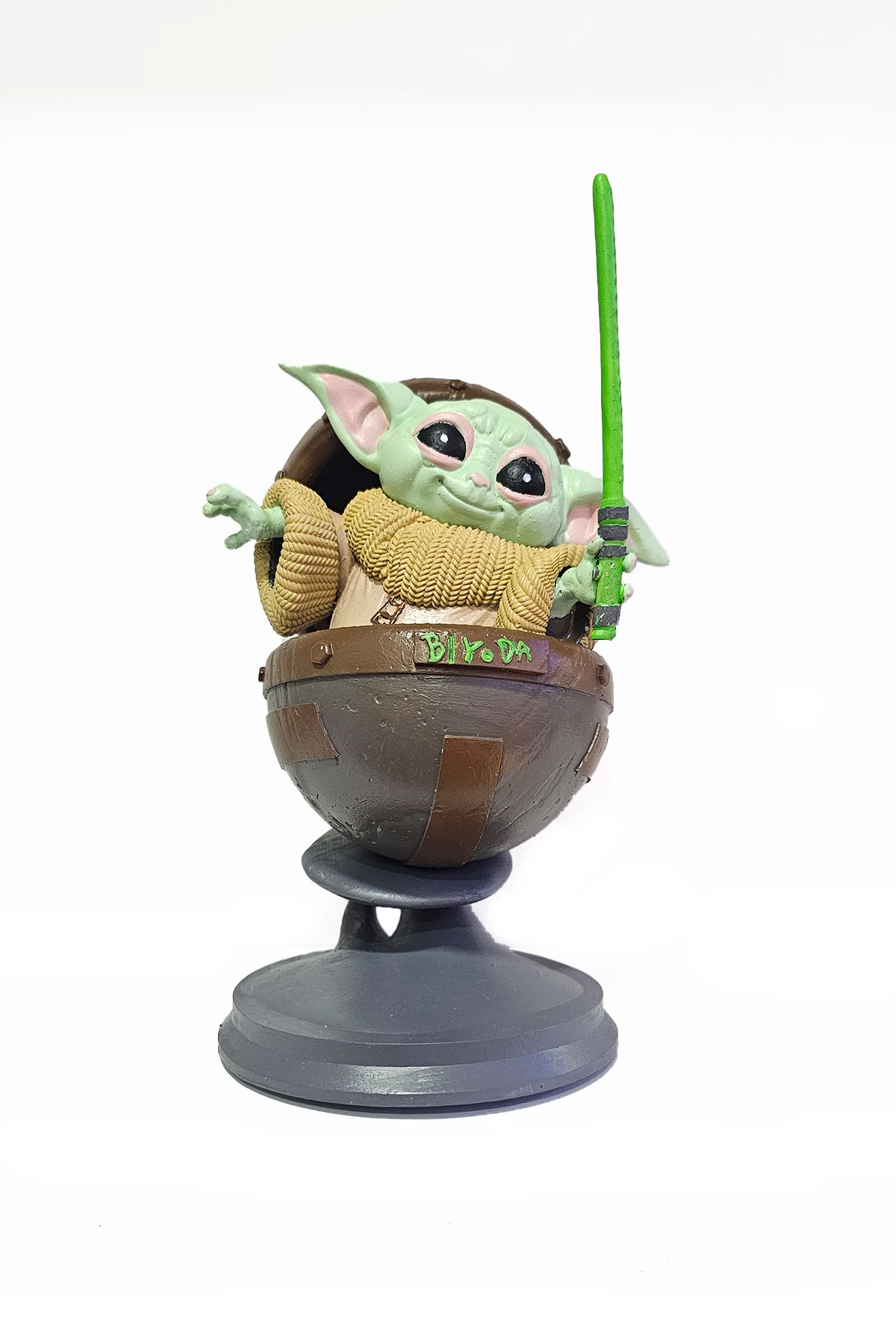 

Baby Yoda капсулы 20 см скульптура бюст 12K подробная смола (не пластик)