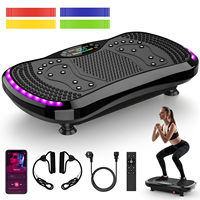 200KG Vibration Plate Exercise Machine-9 Muscle Stimulating Program Modes-1 Built-in Bluetooth Speaker, For Whole Body Workout