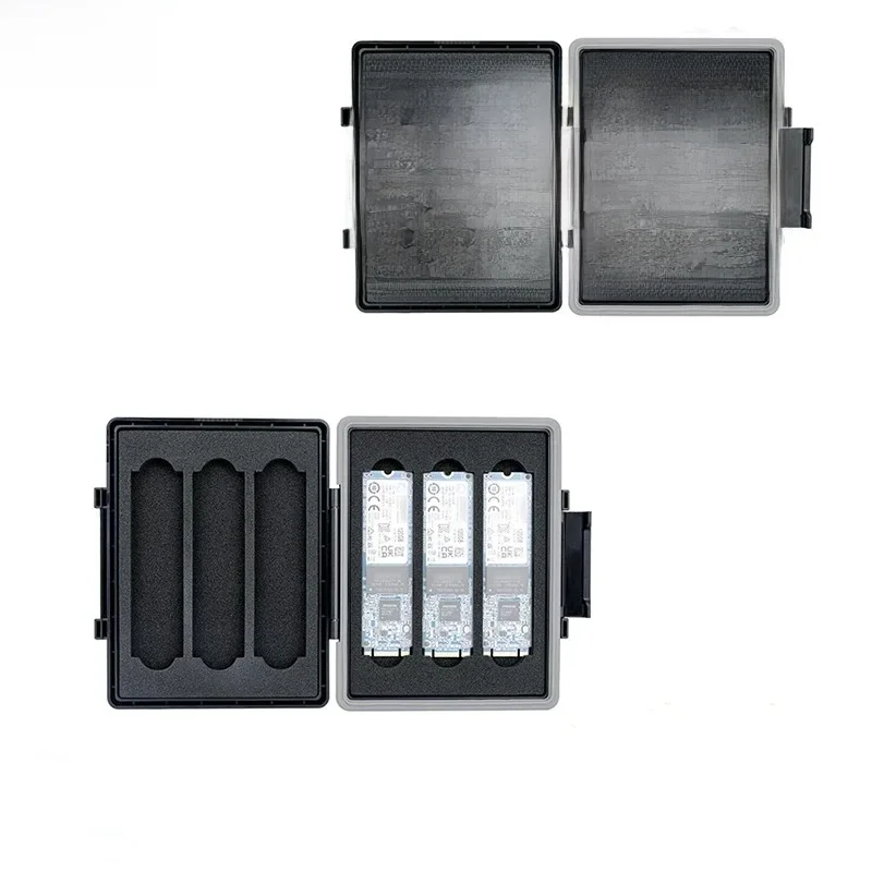JJC 6 Sltos M.2 NVME 2280 Solid State Drive Fall Anti-statische Wasserdichte Lagerung Halter Schutz