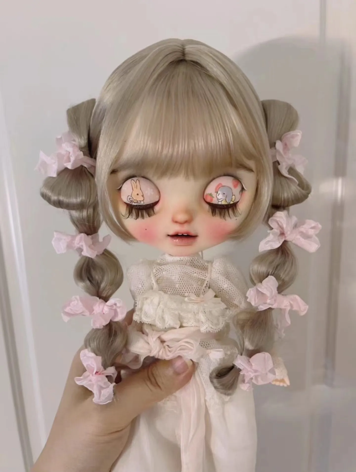 

(Специальная настройка) Парик BJD Blythe Mohair Fit, окружность головы 9-10 дюймов Qbaby