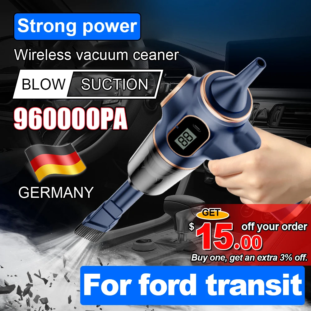 120W High Power Car Vacuum Cleaner Dry And Wet Dual Use Car Vacuum Cleaner Portable Handheld Vacuum Cleaner For ford transit