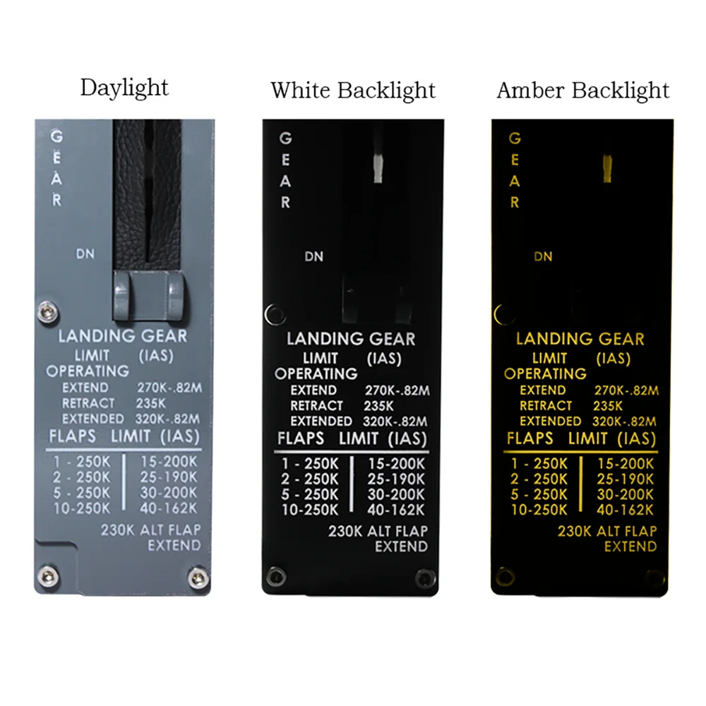 ボート737 737ng 737ngxオーガンギアレバー1個p3d X-PLANE 11フライトシミュレーターコーピットパネル