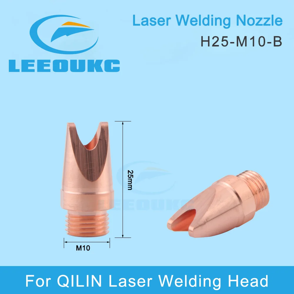 LEEOUCK QILIN Laser Welding Nozzle Thread M10 M16 Hand-held Copper Welding Nozzles For QILIN Fiber Laser Welding Machine