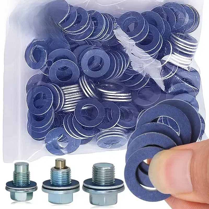 Joint de vis de voiture pour voitures Toyota, joint de moteur, bouchon de vidange d'huile en aluminium, vis, rondelles, pièce d'usure, accessoires de remplacement automobile