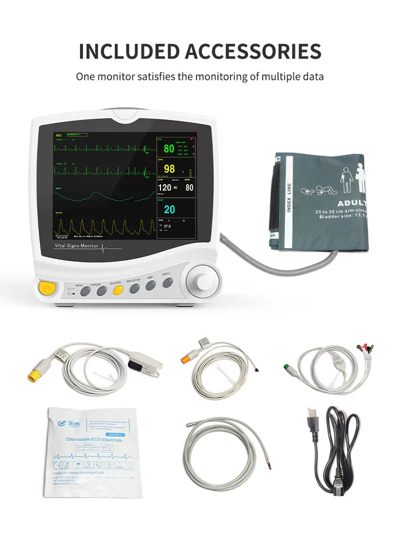 CONTEC ICU Portable 6 Parameters 8\