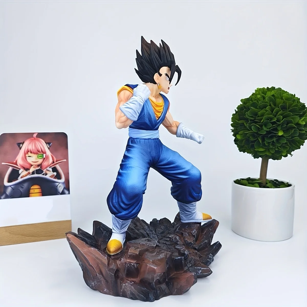 27 cm/10.63in Anime Perifere Dragon Ball Z Figuur Vegetto Figuur Actie PVC Goku Super Saiyan Standbeeld Collectible model Geschenken