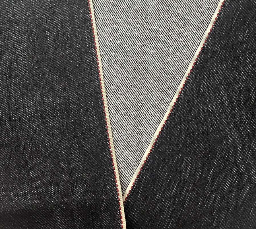 14.6oz Deep Indigo Stretch Selvedge motorcycle jeans Cloth Manufacturers Selvage Shuttle Loom Denim Material Wholesale W324031-1