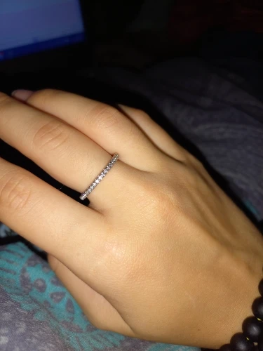 ZHOUYANG Love Cute Wedding Engagement Rings for Women Micro Pave CZ Crystal Sliver Color Dainty Ring Fashion Jewelry All Size photo review