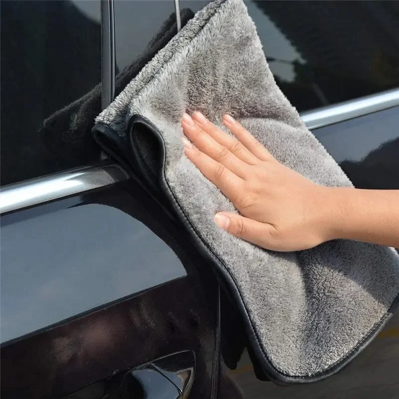 Serviette en microfibre, accessoires de lavage de voiture, chiffon de nettoyage de voiture Super absorbant, serviette automatique en microfibre de qualité supérieure, séchage unique