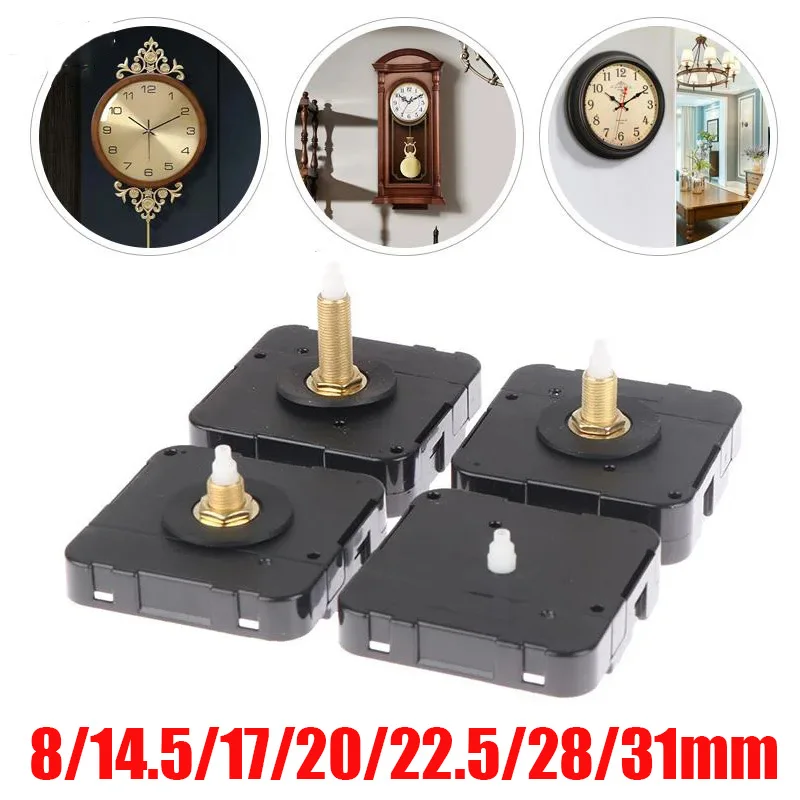 1pc DIY Wall Clock Replacement Movement Parts Repair Quartz Time Hands Clock Motor 20mm Maximum Dial Thickness 31mm Shaft Length